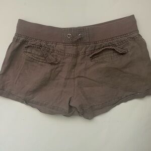 London Jeans linen shorts, olive, size S